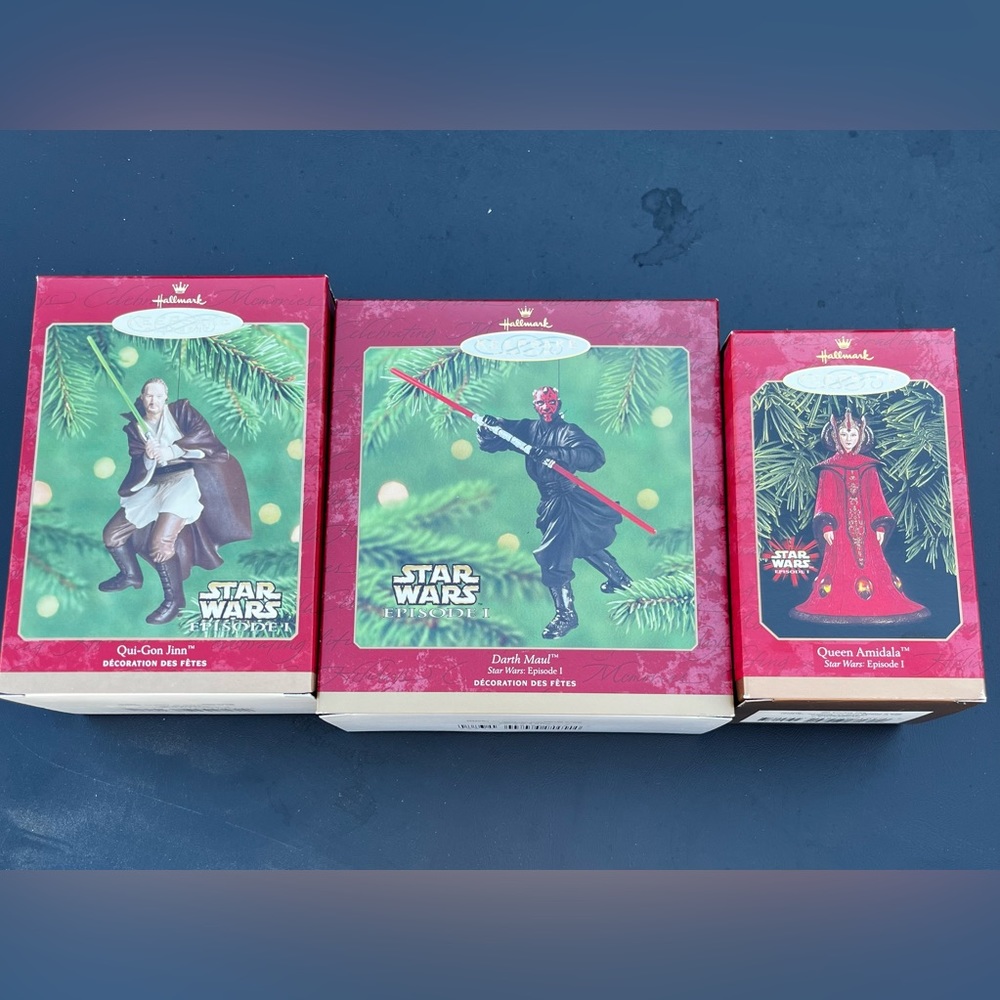 Hallmark Star Wars Episode 1 ornaments